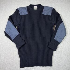 Brigade Quartermasters Men Large Wool Military Wear Preppy Heavy Weight Sweater